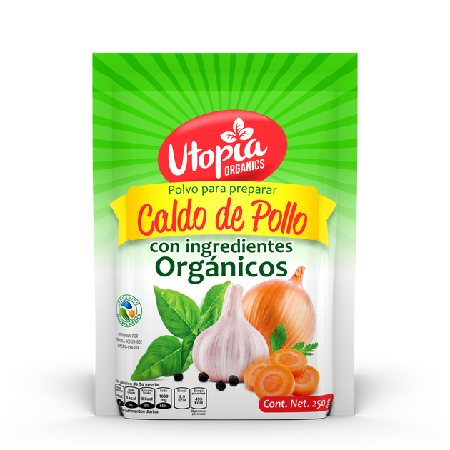Caldo de Pollo Orgánico 250g Organic Brands Mexico