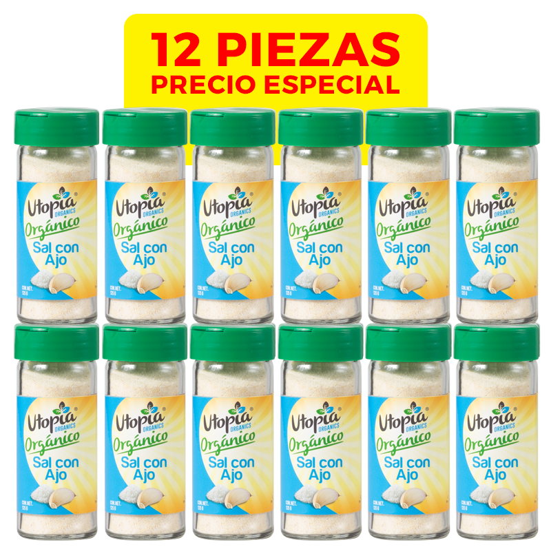 Sal con Ajo Orgánico 135g
