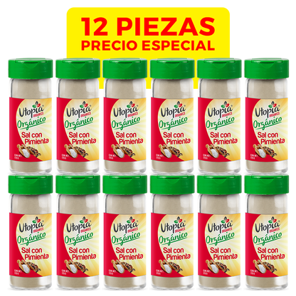 Sal con Pimienta Orgánica 170g